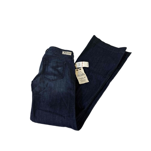 Dylan George Dark Blue‎ Straight Fit 5Pocket Style Metal Button Jeans Size 28 - Picture 4 of 8